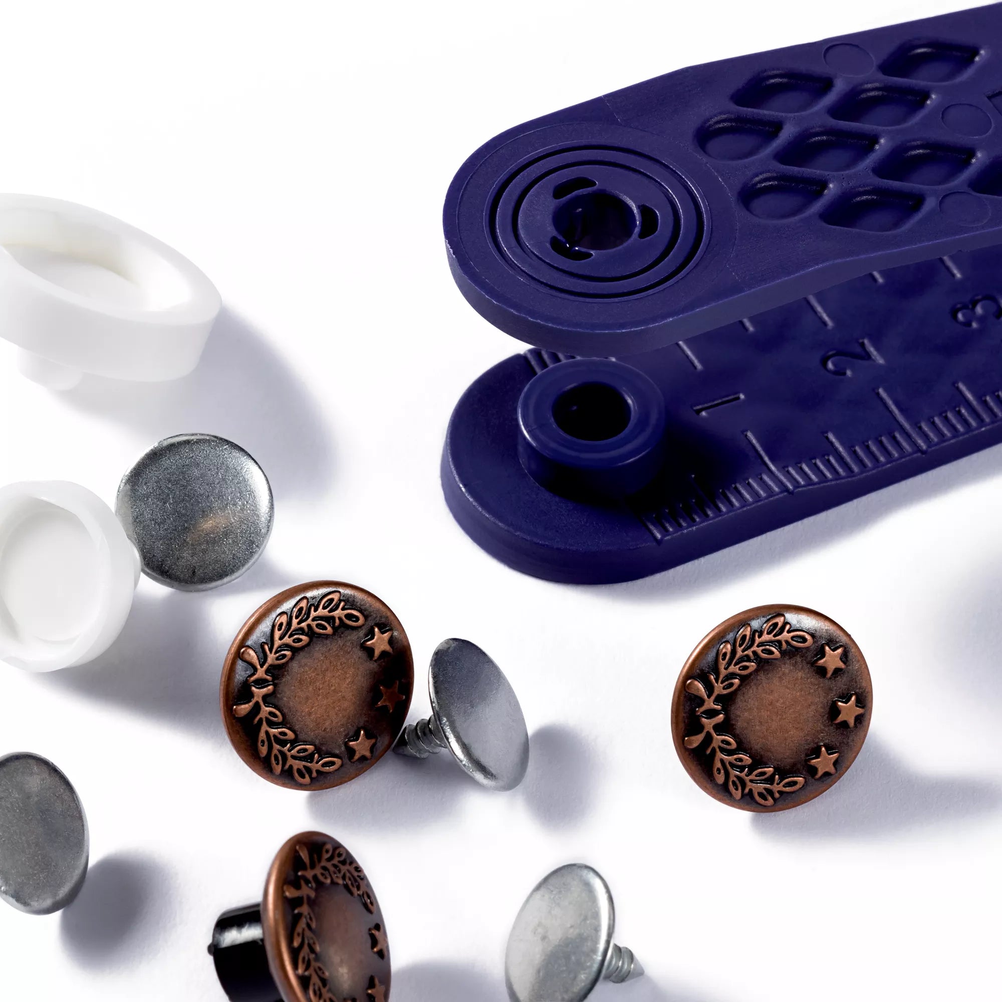 Jeans Buttons 14mm Antique Copper Prym