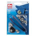 Jeans buttons 17mm Frosted White Prym
