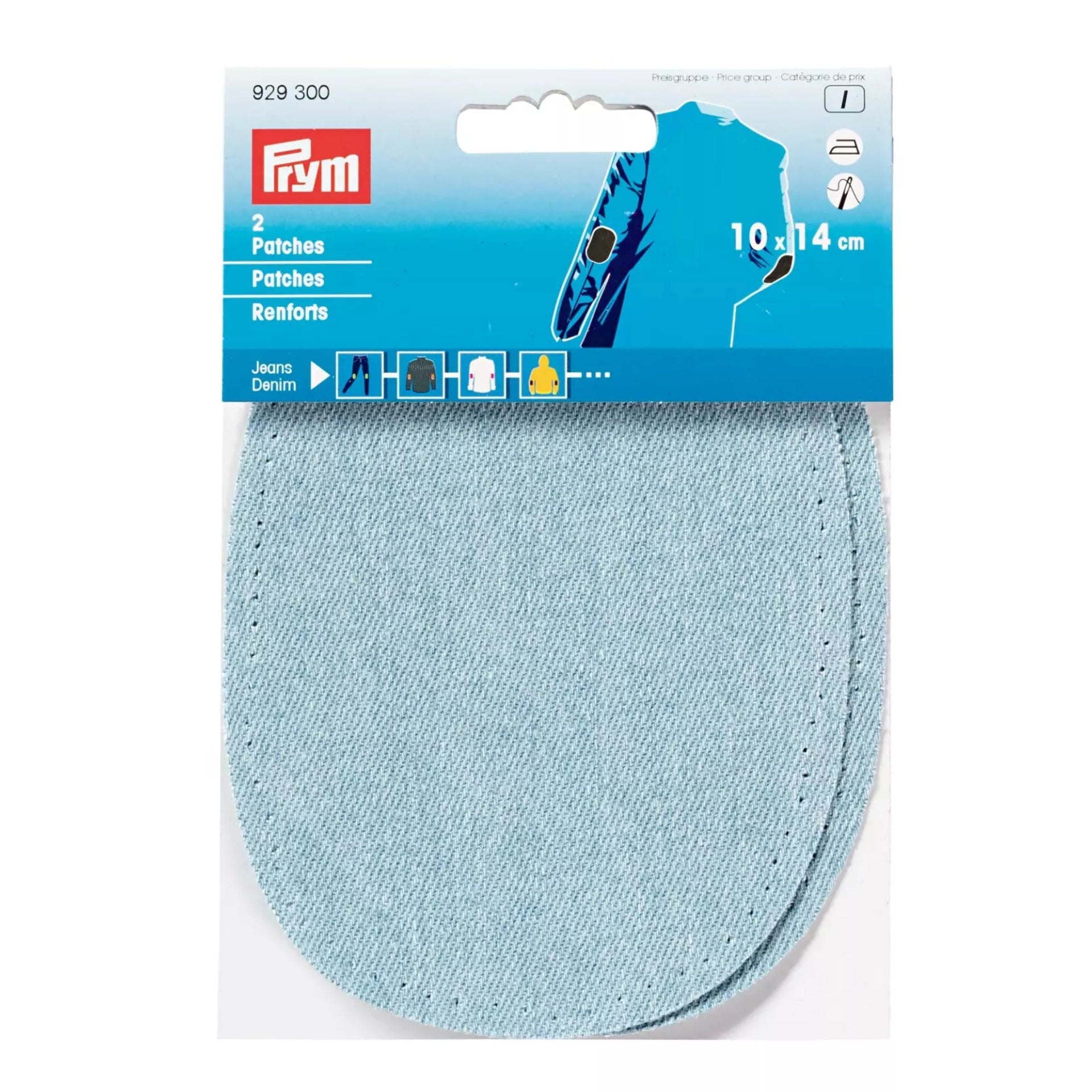 Denim Patches Light Blue 2-pack