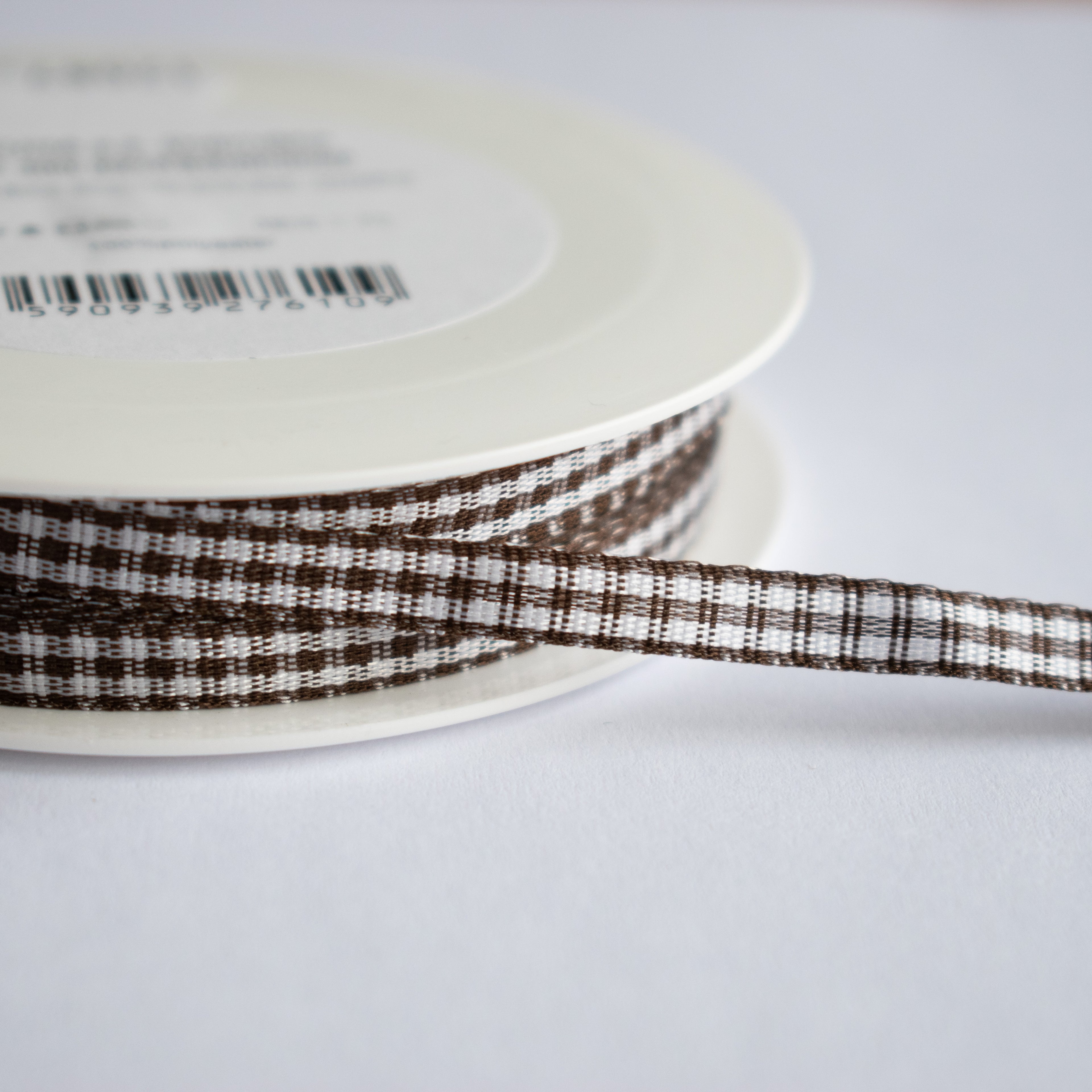 10 meters of gingham tape on a roll