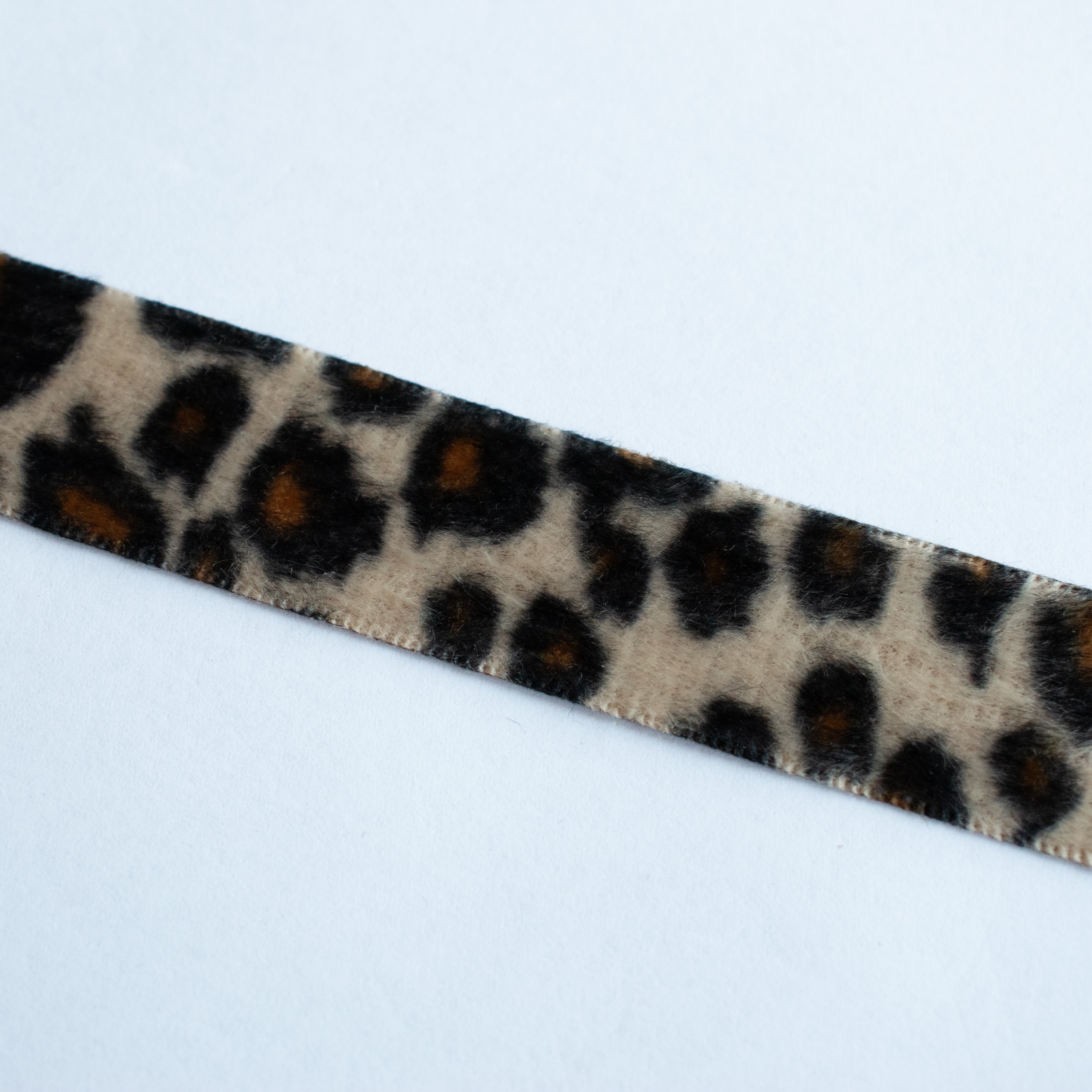 Leopard patterned ribbon 20mm