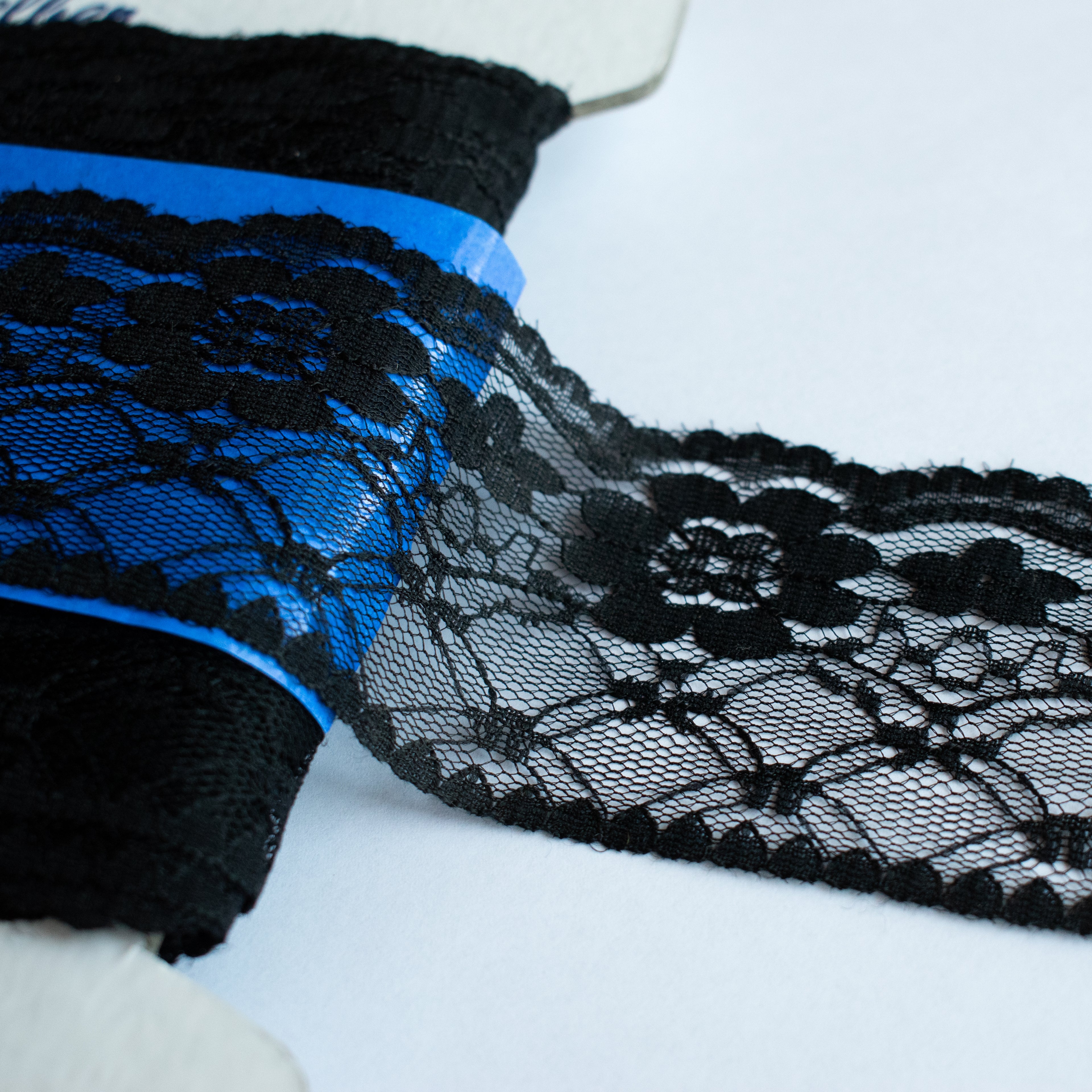 Black lace ribbon 50mm