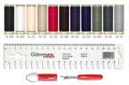 Gütermann Thread set 11 rolls + Measuring stick & Splitter