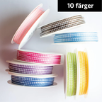 10 meters of gingham tape on a roll
