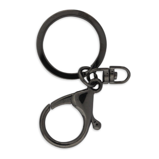 Carabiner with key ring (105)