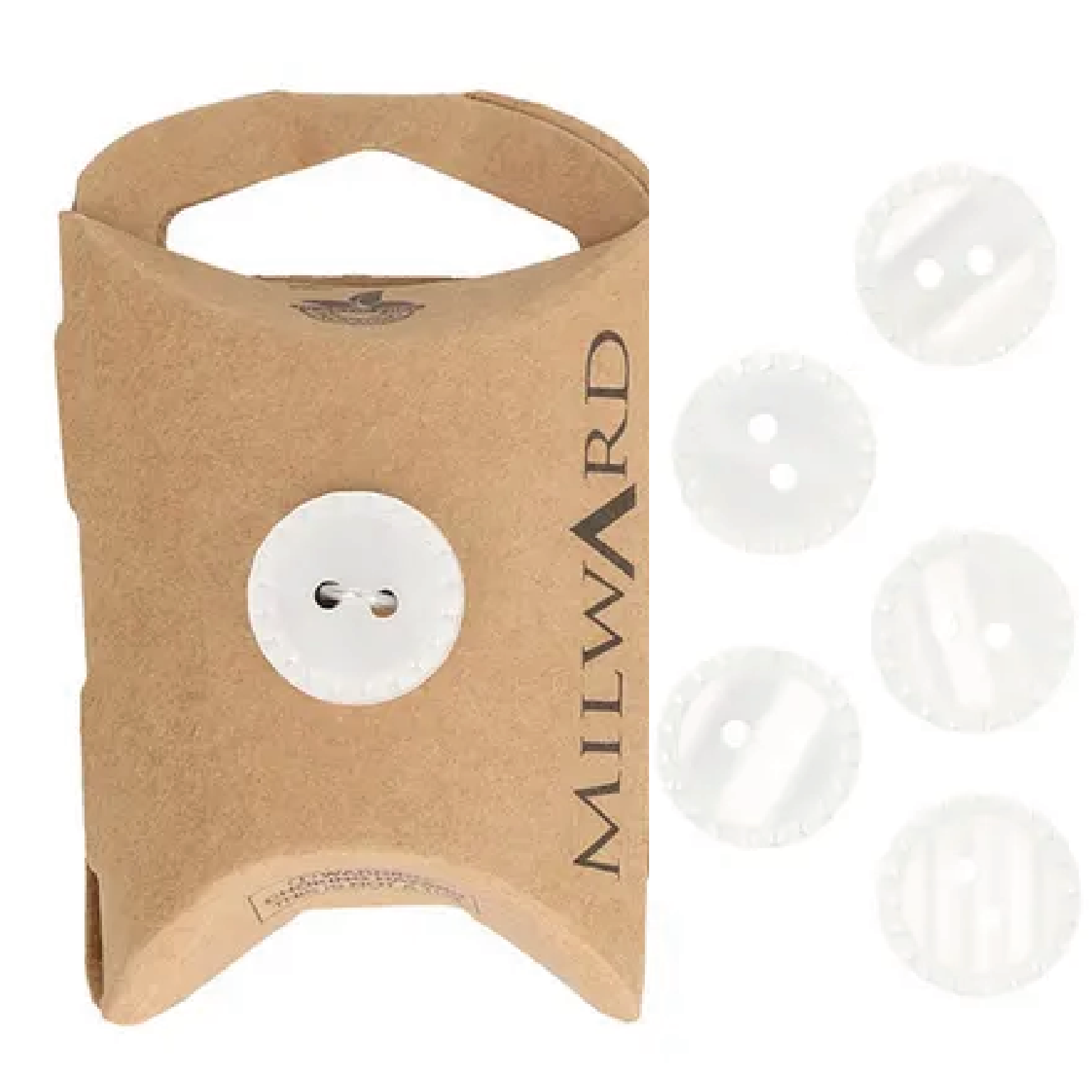 Milward Buttons White 15mm