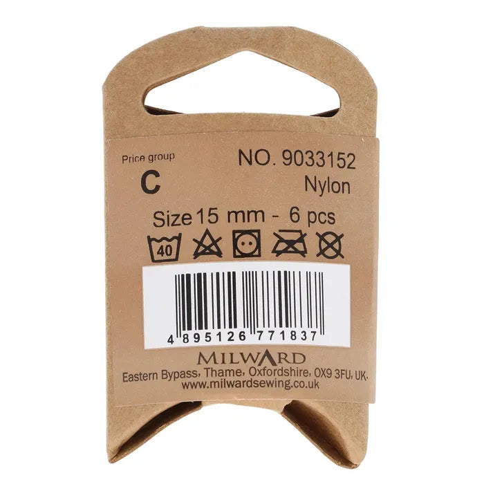 Milward Buttons Navy 15mm