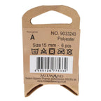 Milward Buttons Shiny Beige 15mm