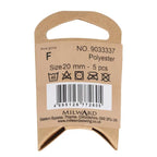 Milward Buttons Beige 20mm