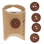Milward Buttons Brown 18mm