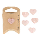 Milward Buttons Heart 18mm