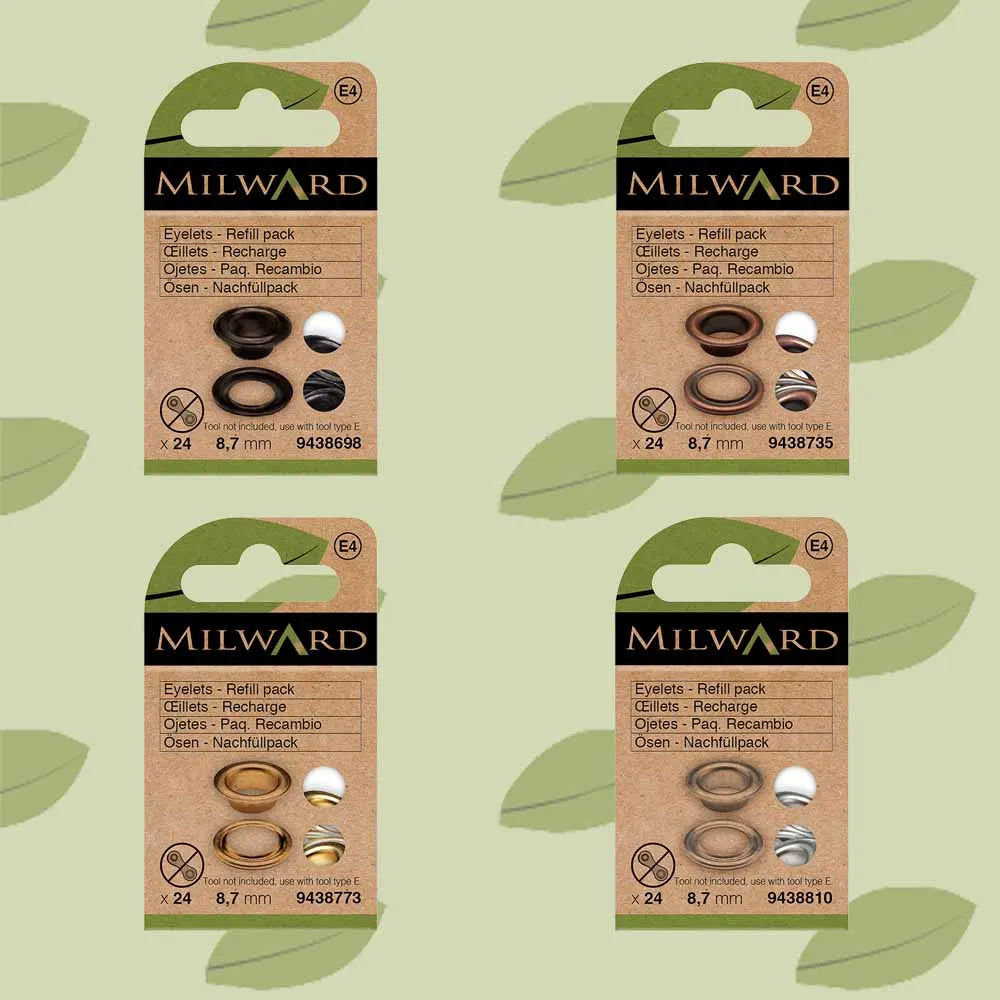 Milward Eyelets 8.7mm Nickel
