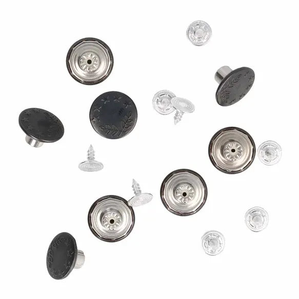 Milward Jeans Buttons 16mm Black