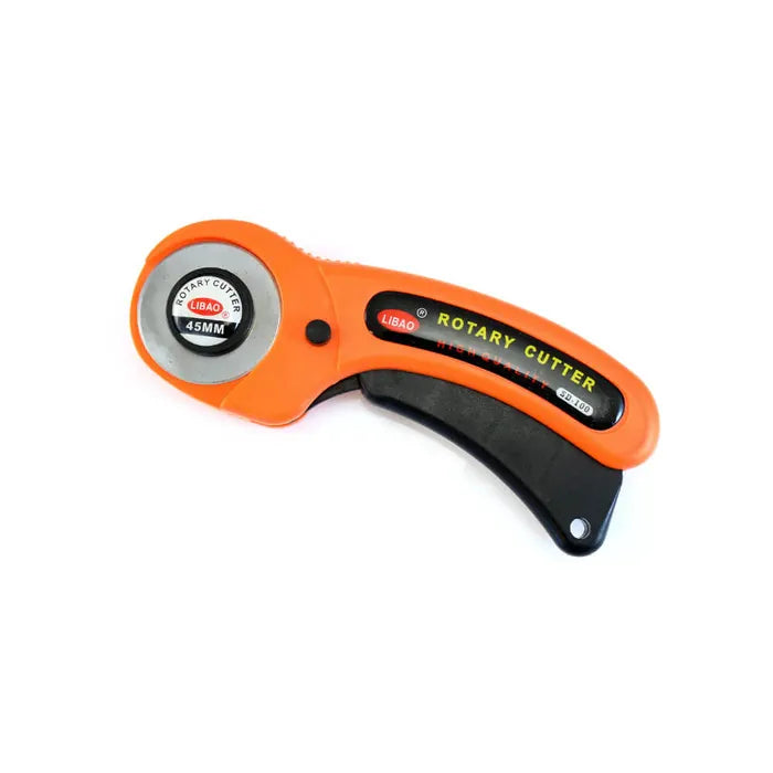 Opry rullkniv 45 mm orange och svart rullskär med ergonomiskt handtag