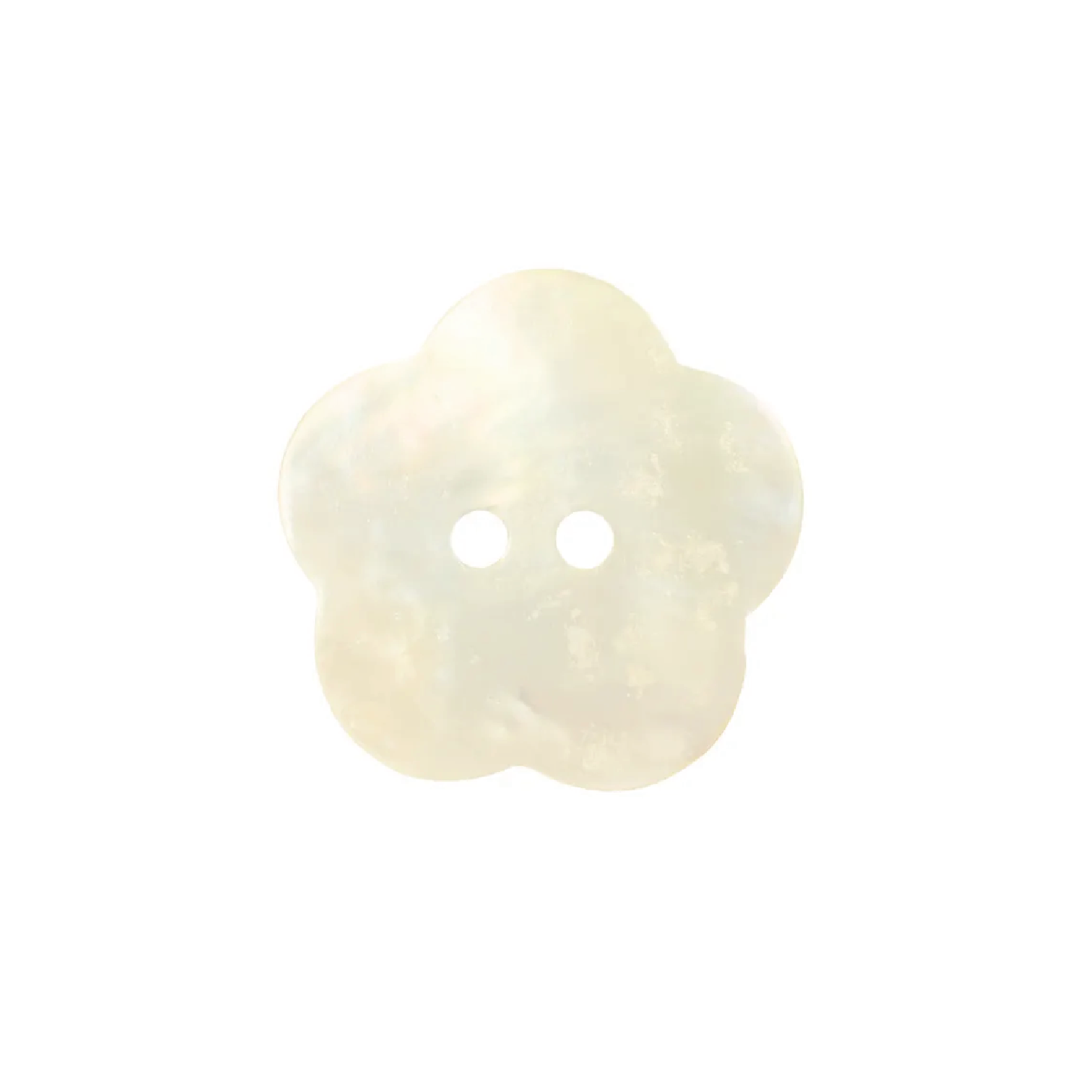 Flower-shaped mother-of-pearl button 22.5mm