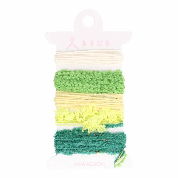 Weaving yarn Asobi Green - Pokeori