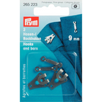 Trouser & skirt hooks 9 mm Black 2-pack Prym