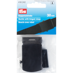 Belt buckle 30 mm black Prym