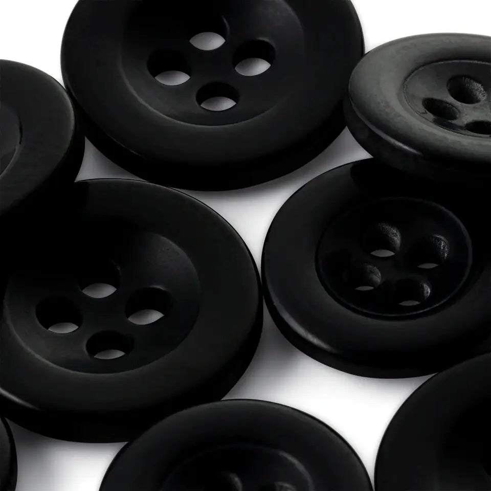 Trouser buttons 15-17 mm Black 10-pack Prym