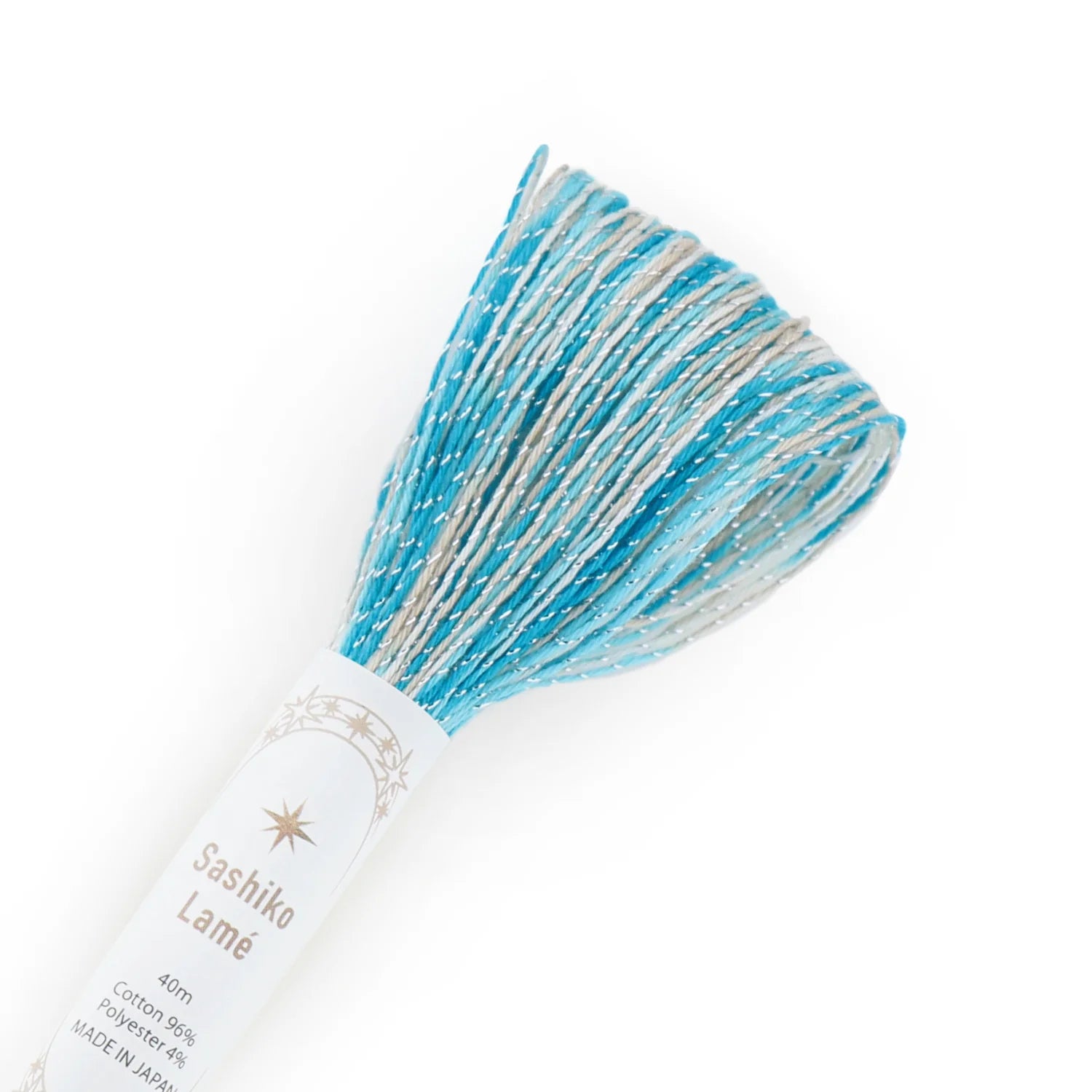 Sashiko thread Lamé Colorful 40 meters