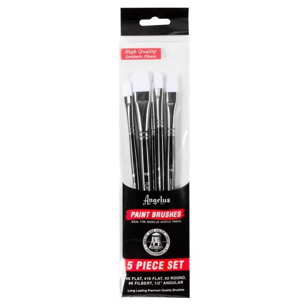 Angelus Paint Brush Set 5-pack - Knappnålen