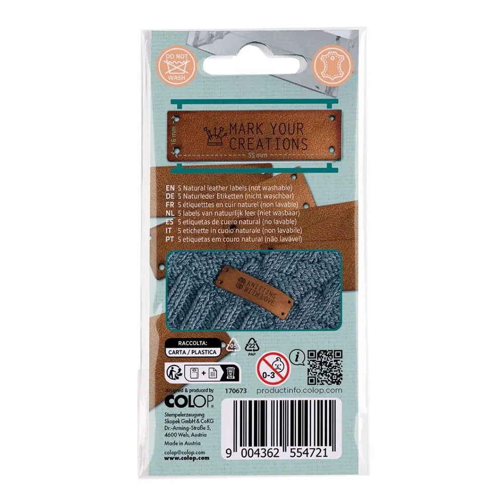 Craft Labeler Leather Labels 5-pack