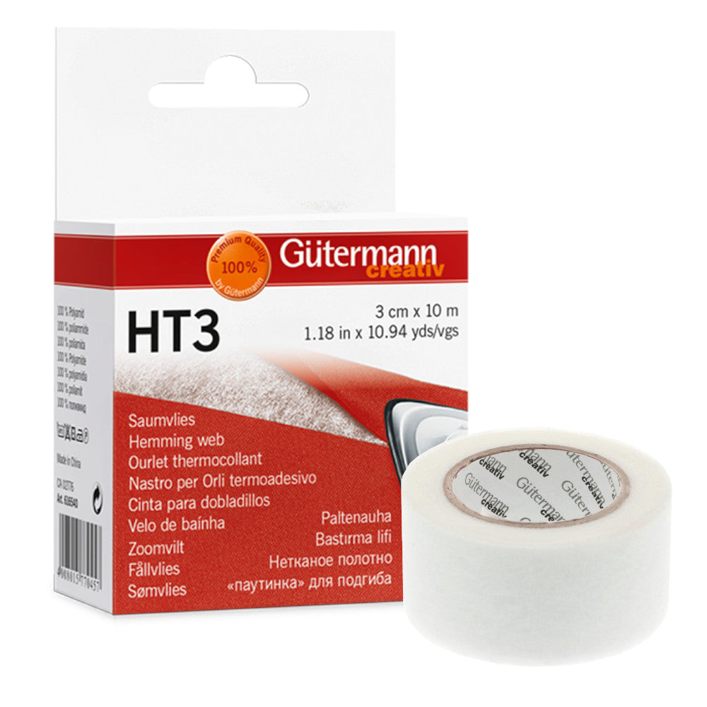 Iron-on hem tape Gütermann 10 meters x 30 mm