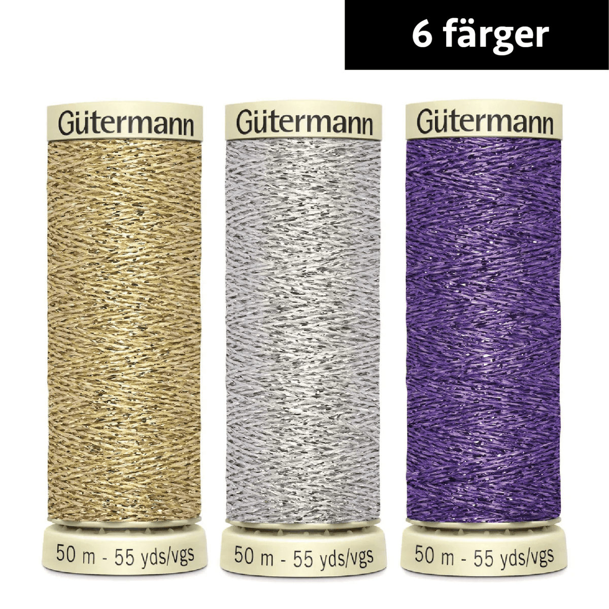 Gütermann Metallic Effect Sytråd 50 meter - Knappnålen