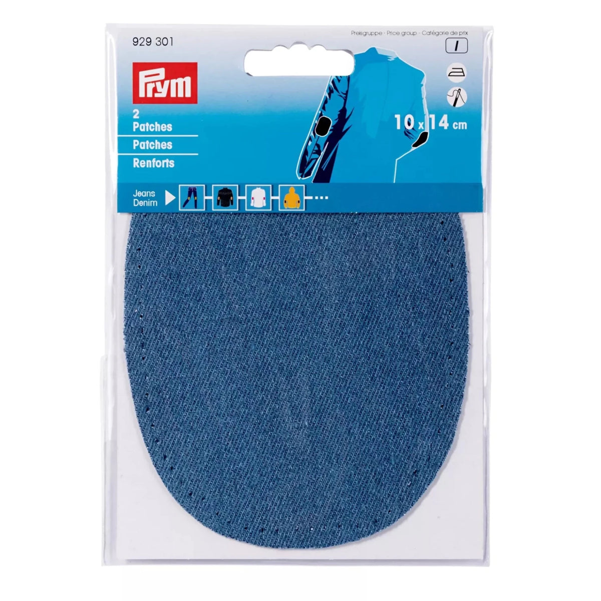 Laglappar Jeans Blå 2-pack - Knappnålen