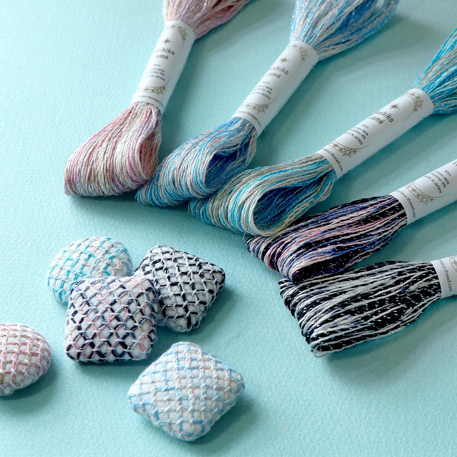 Sashiko thread Lamé Colorful 40 meters