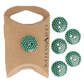 Milward Buttons Dots Green 15mm
