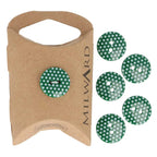 Milward Buttons Dots Green 15mm