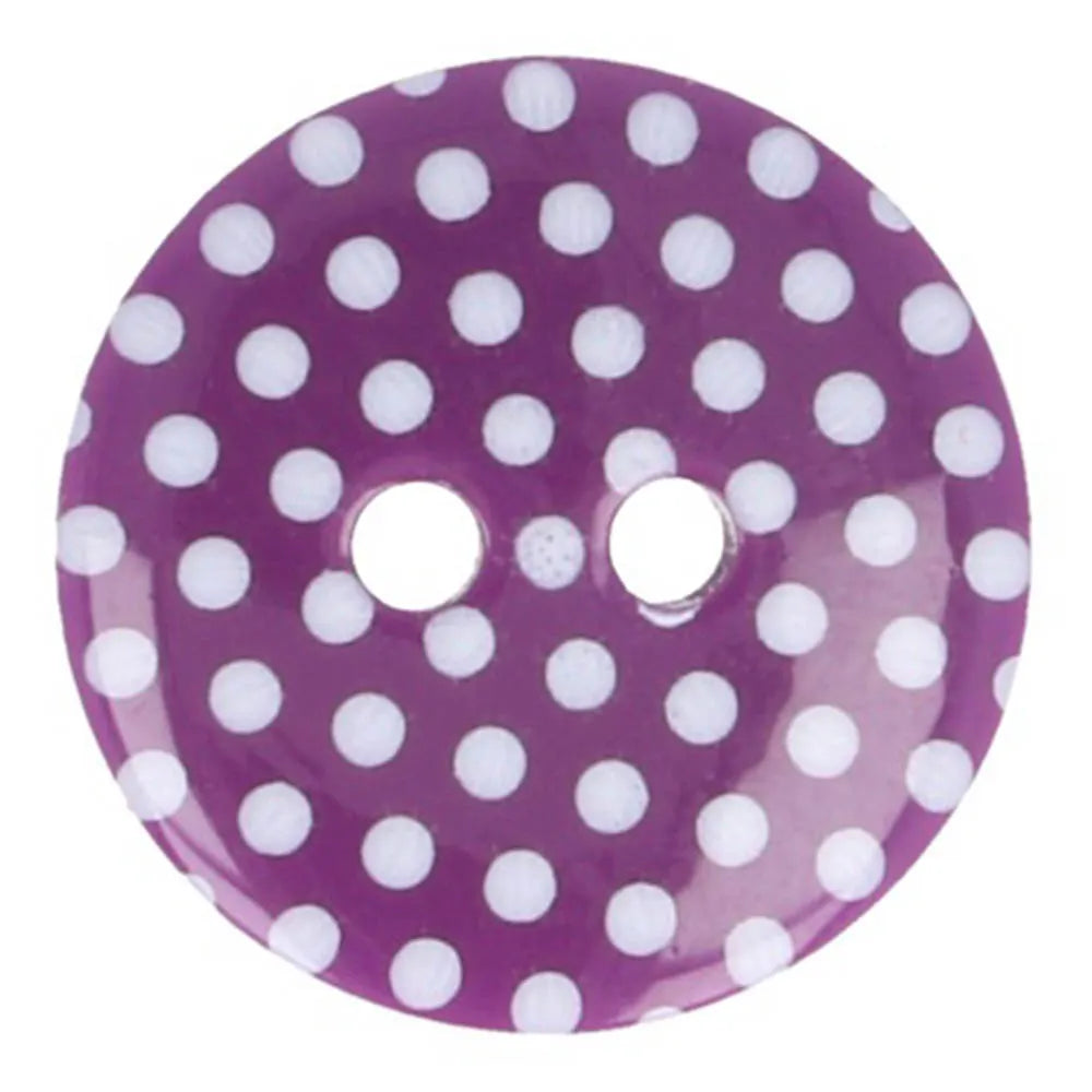 Milward Buttons Dots Purple 15mm