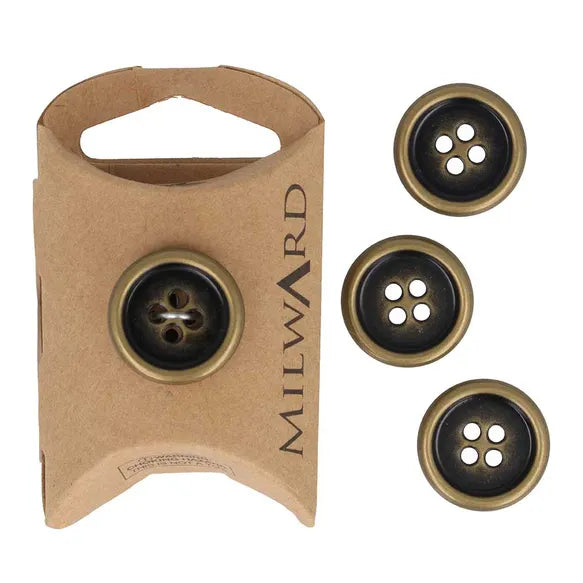 Milward Metal buttons 20mm 4-pack