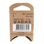 Milward Metal buttons 20mm 4-pack