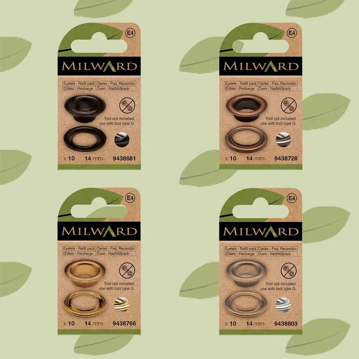 Milward Eyelets 14mm Black