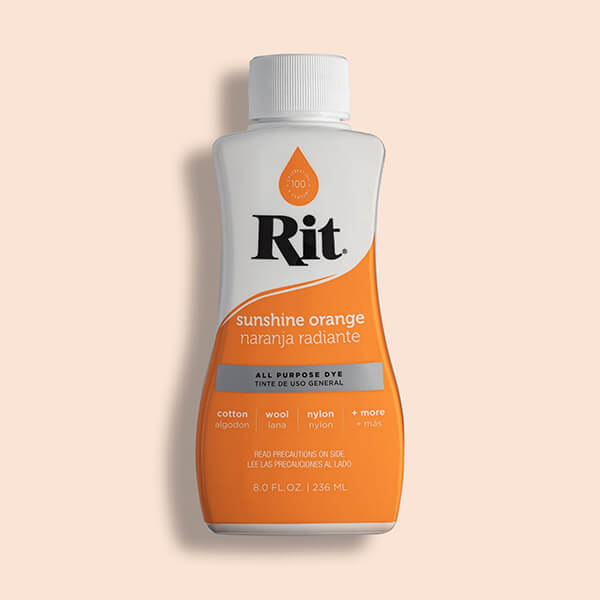 Rit All Purpose Liquid Dye - Sunshine Orange - Knappnålen