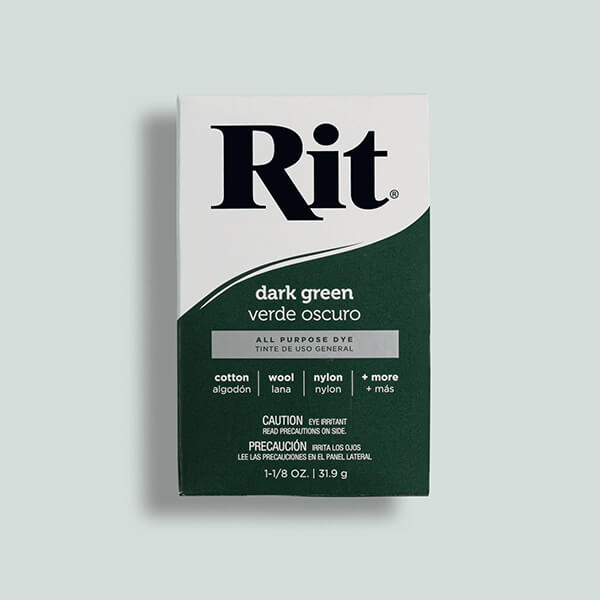 Rit All Purpose Powdered Dye - Dark green - Knappnålen