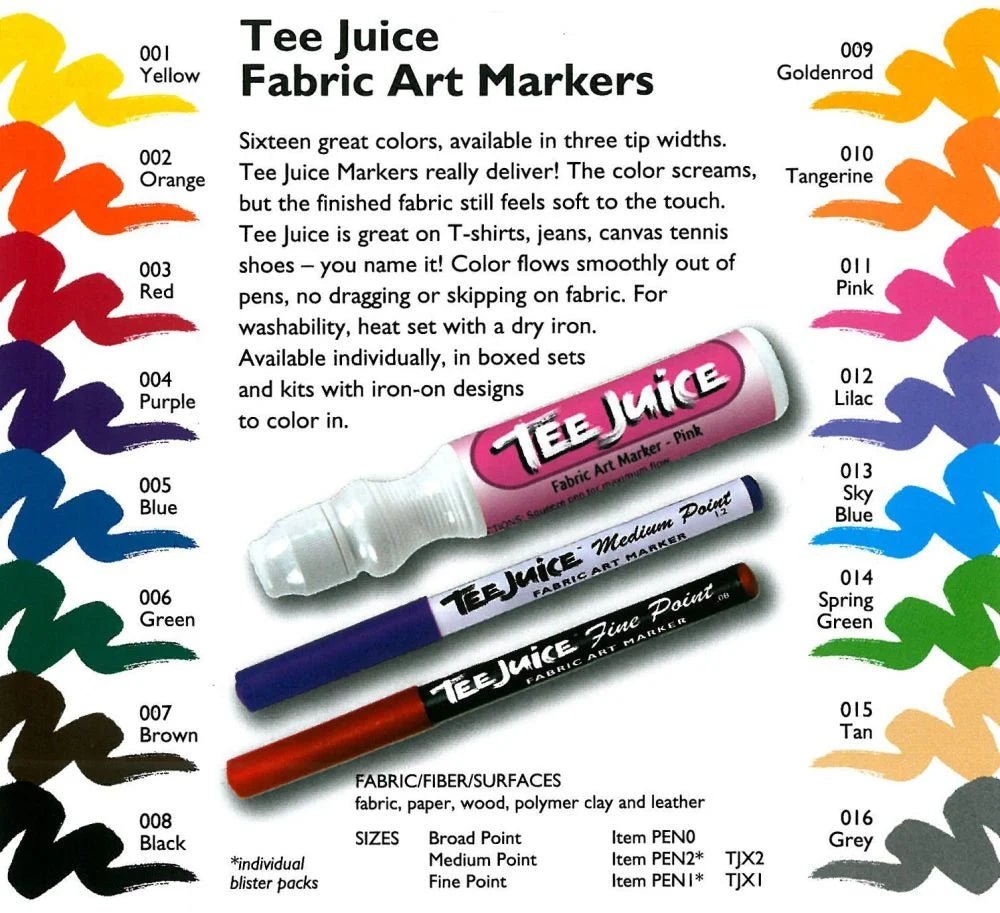 Tee Juice Textilpenna - Knappnålen